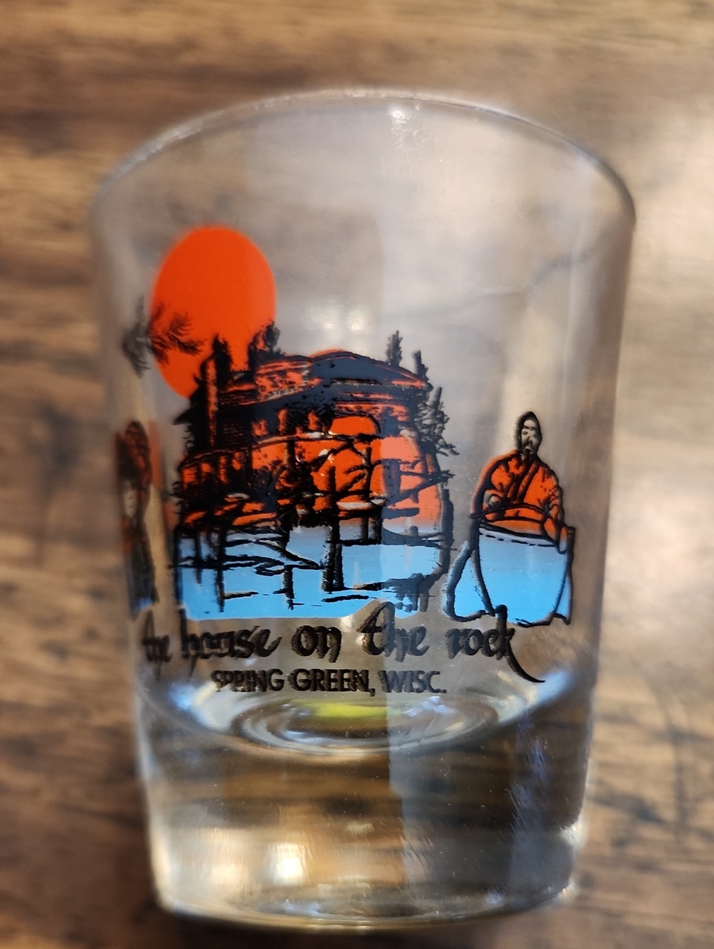 Vintage 'House on the Rock' Souvenir Shot Glass -Spring Green WI